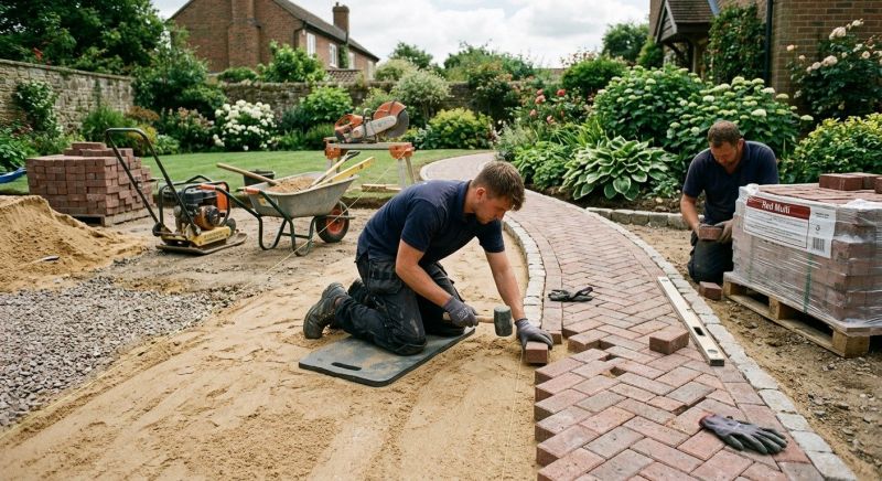 Brick Walkway Installation in West Hartford, CT